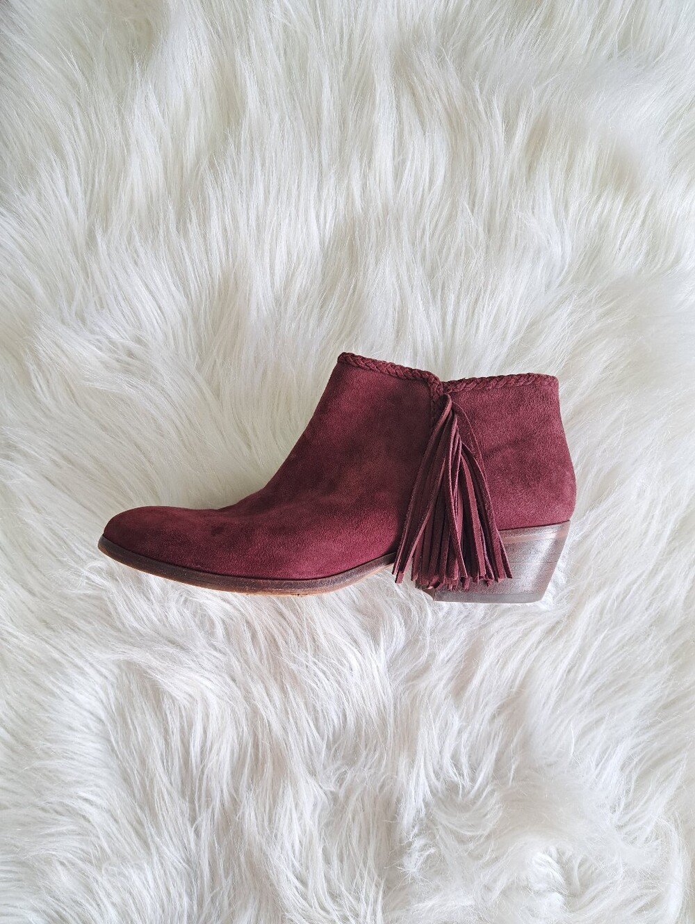FRESH. Sam Edelman fringe booties
